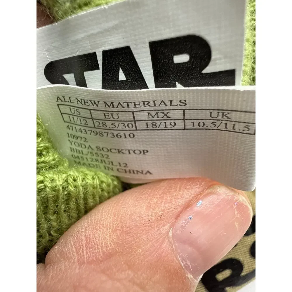 Star Wars YODA Slippers Size‎ 11/12
